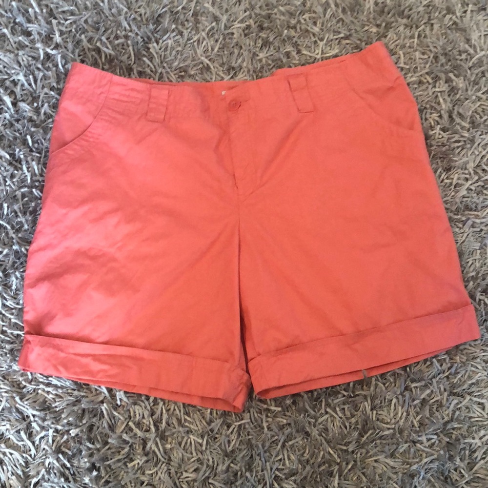 Merona Chinos-khaki Mid Rise Plus Size Shorts 22